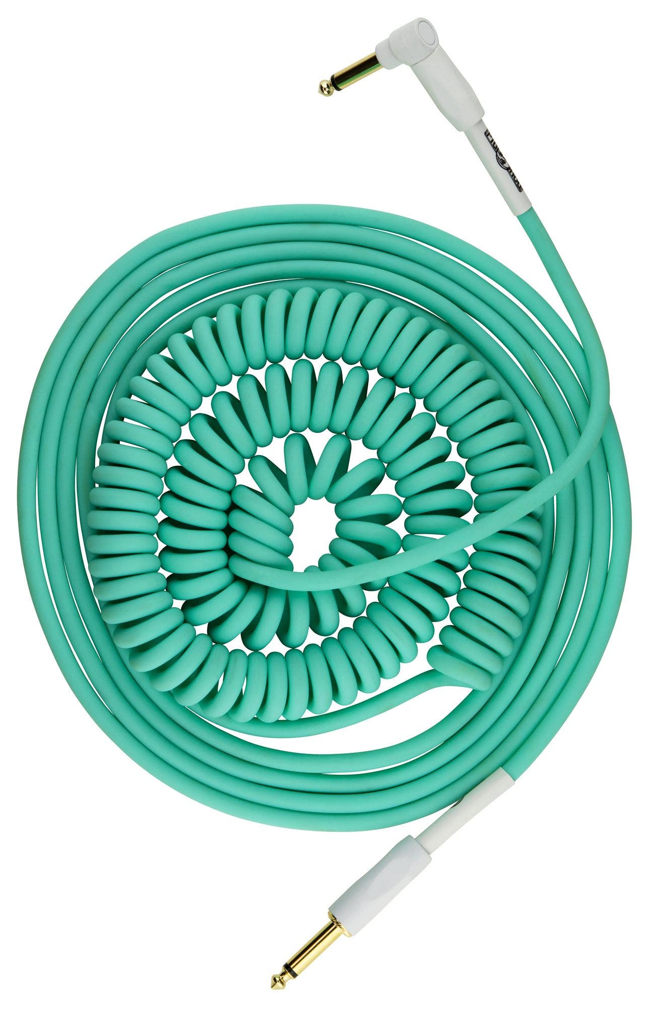 Pig Hog PHCC30SG Half Coil Instrument Cable Seafoam Green 30'