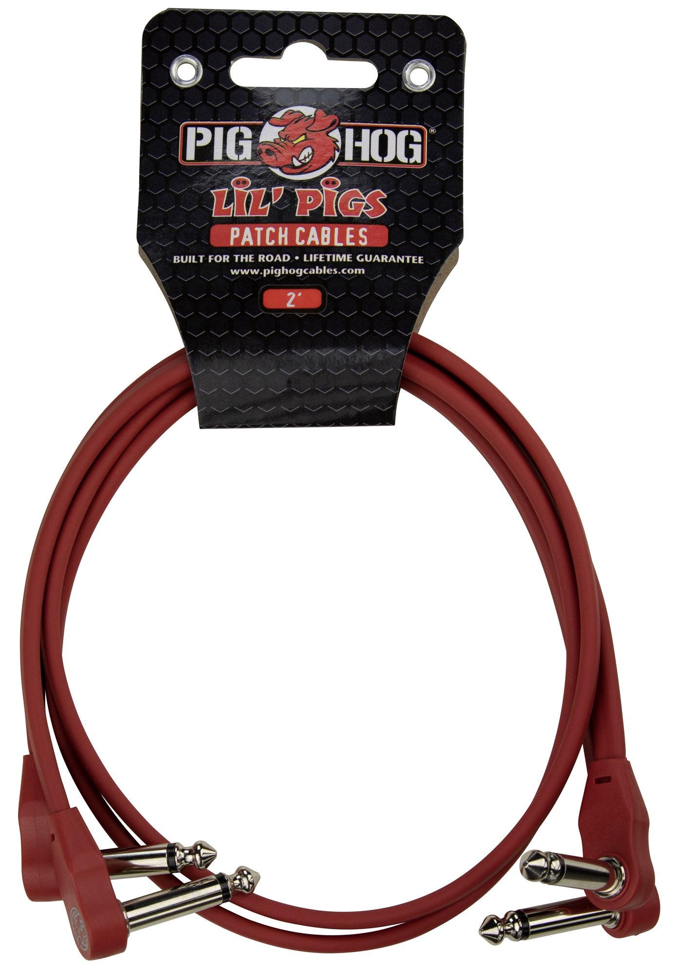 Pig Hog PHLSK2CA Lil Pigs Low Profile Patch Cables 2' 2 Pack