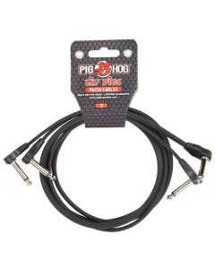 Pig Hog Lil' Pigs Low Profile Patch Cables 3ft 2 Pack