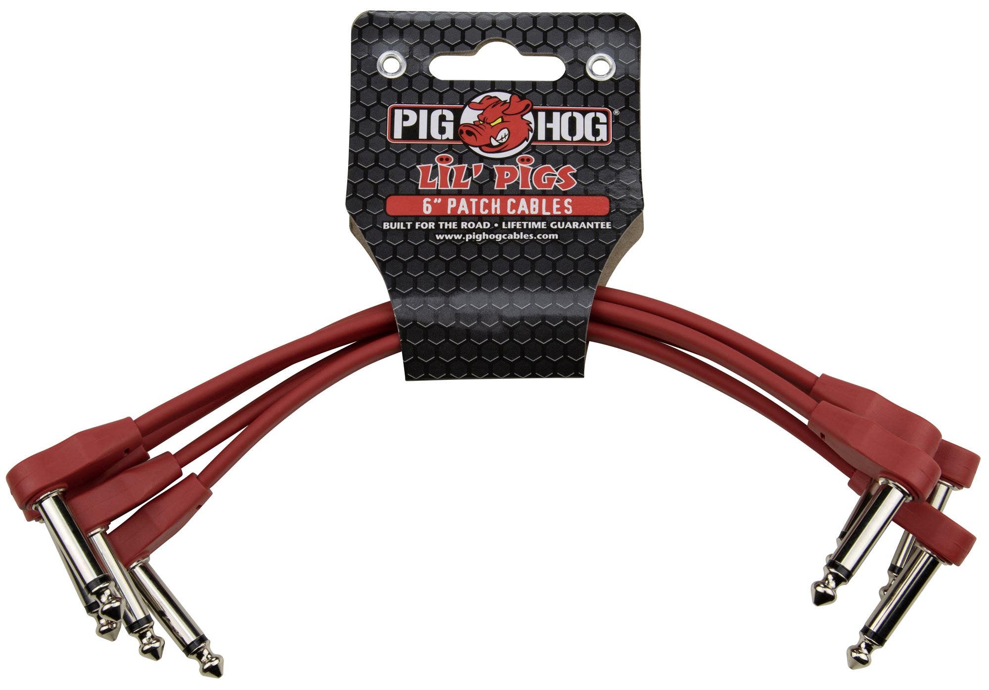 Pig Hog PHLSK6CA Lil Pigs Low Profile Patch Cables 6" 4 Pack