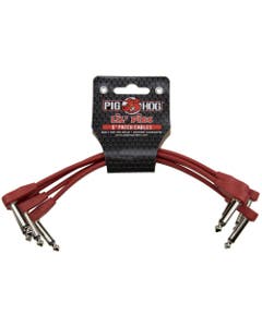 Pig Hog PHLSK6CA Lil Pigs Low Profile Patch Cables 6" 4 Pack