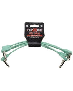 Pig Hog PHLSK6SG Lil Pigs Low Profile Patch Cables 6" 4 Pack