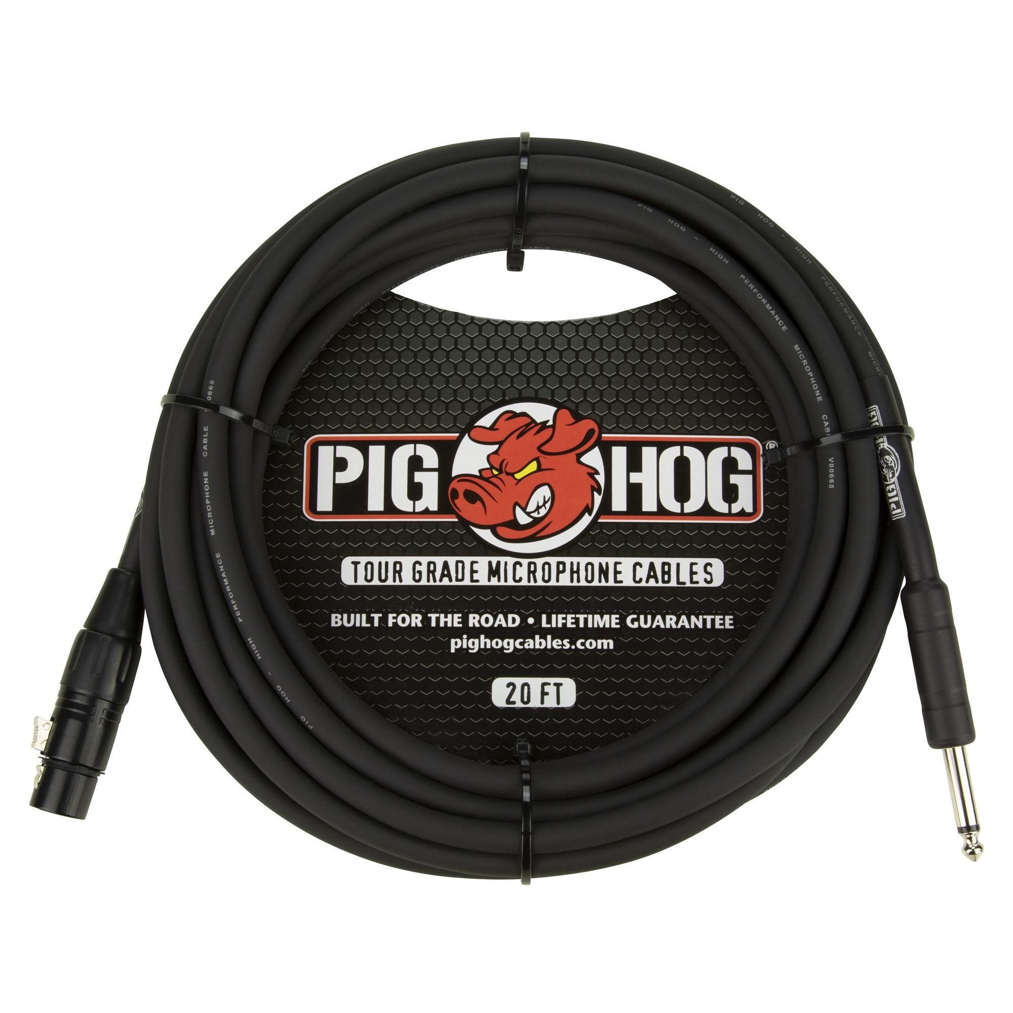 Pig Hog PHM20Z Hi-Z Microphone Cable 20 Feet