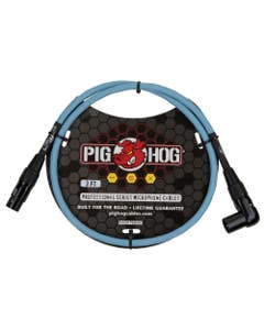 Pig Hog PHMH3DBR Hex Series Right Angle Mic Cable 3'