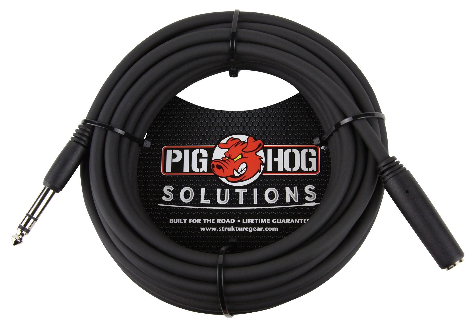 Pig Hog Solutions Quarter Inch Headphone Extension Cable 25ft