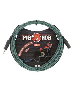 Pig Hog PHX35-10TAB Headphone Extension Cable 10' Tahitian Blue