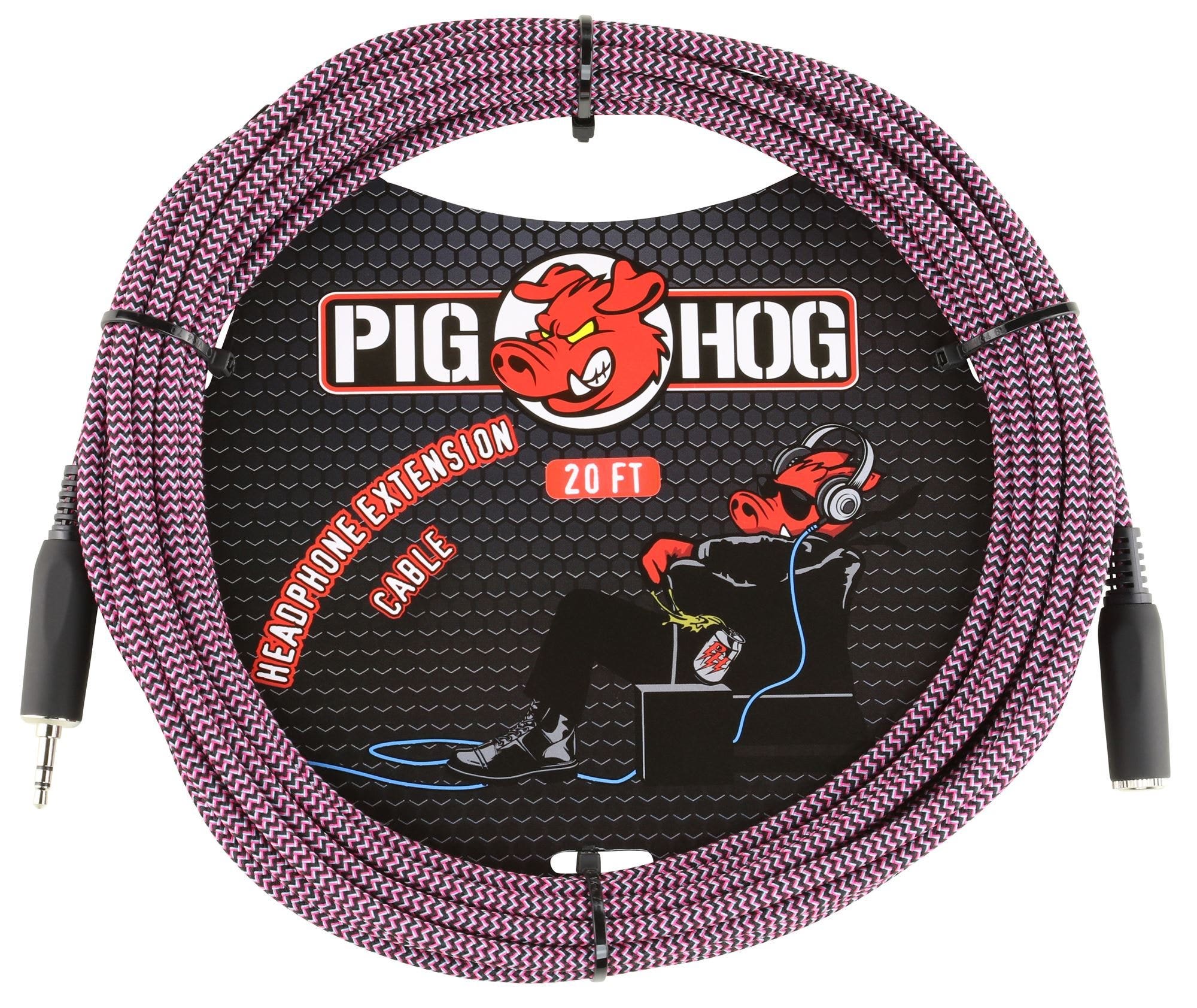 Pig Hog PHX35-20RPP Headphone Extension Cable Riviera Purple 20 Feet