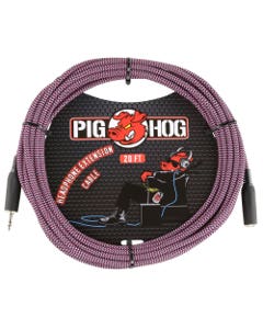 Pig Hog PHX35-20RPP Headphone Extension Cable Riviera Purple 20 Feet