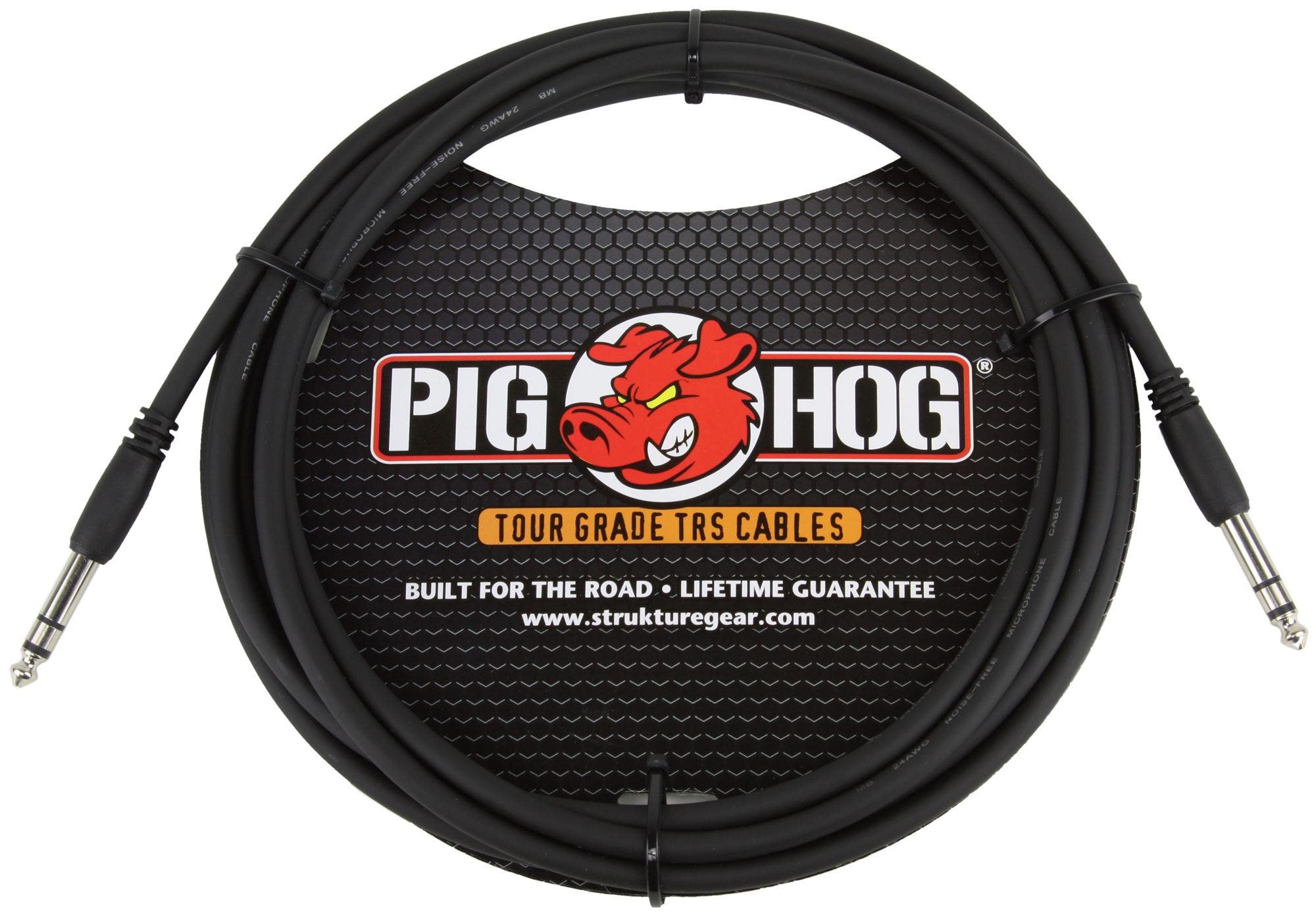 Pig Hog Solutions PTRS15 1/4 inch TRS Cable 15 foot