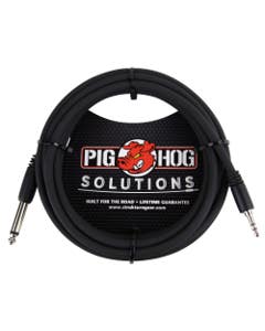 Pig Hog Solutions PX-35T4M 1/8in TRS to 1/4 in Mono Cable 10ft