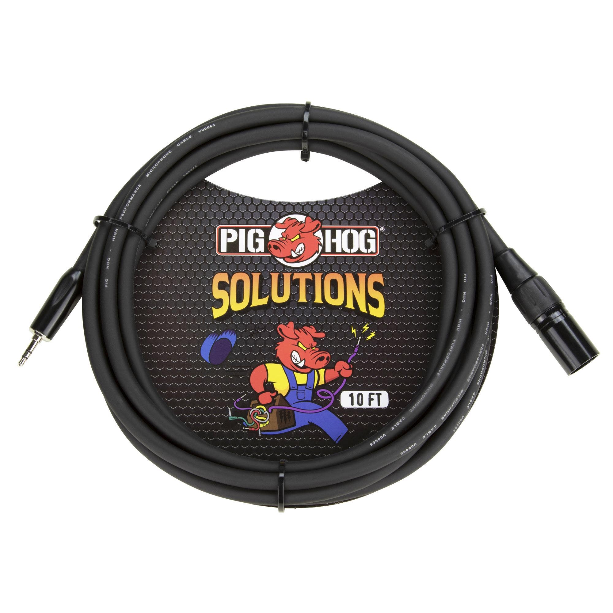 Pig Hog PX-M35XM10 3.5mm TRS to Male XLR Cable 10'