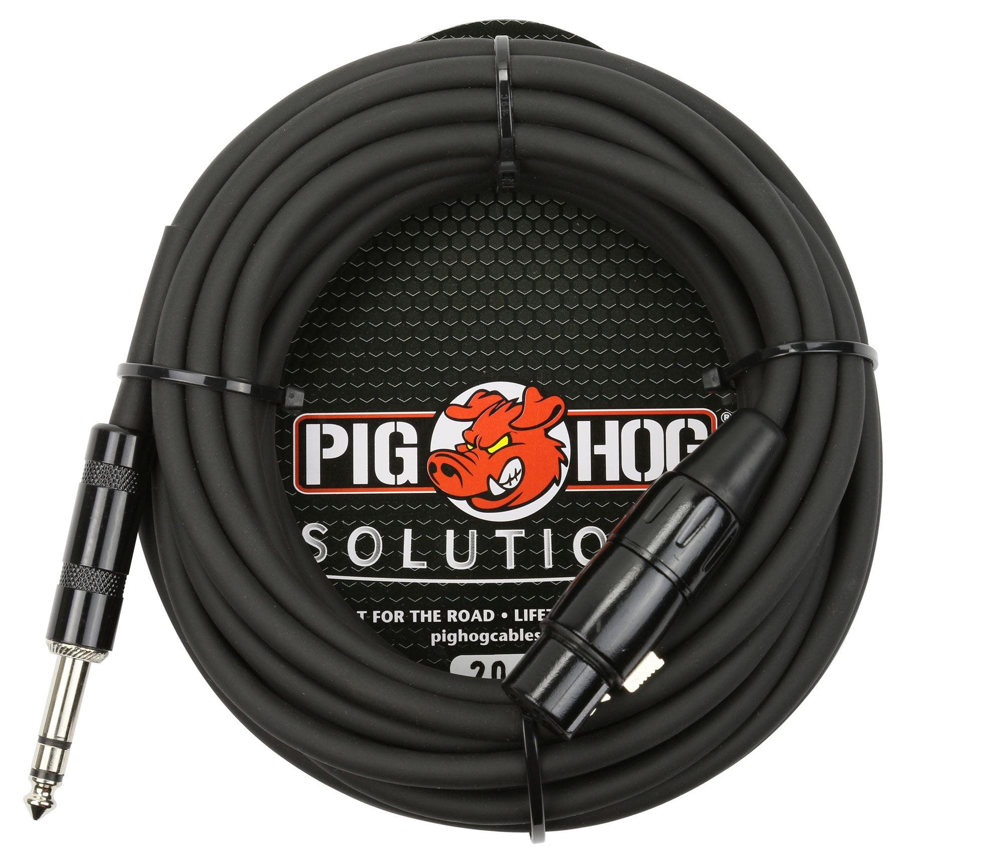 Pig Hog Solutions TRS Male to XLR Female Balanced Cable 20 Foot