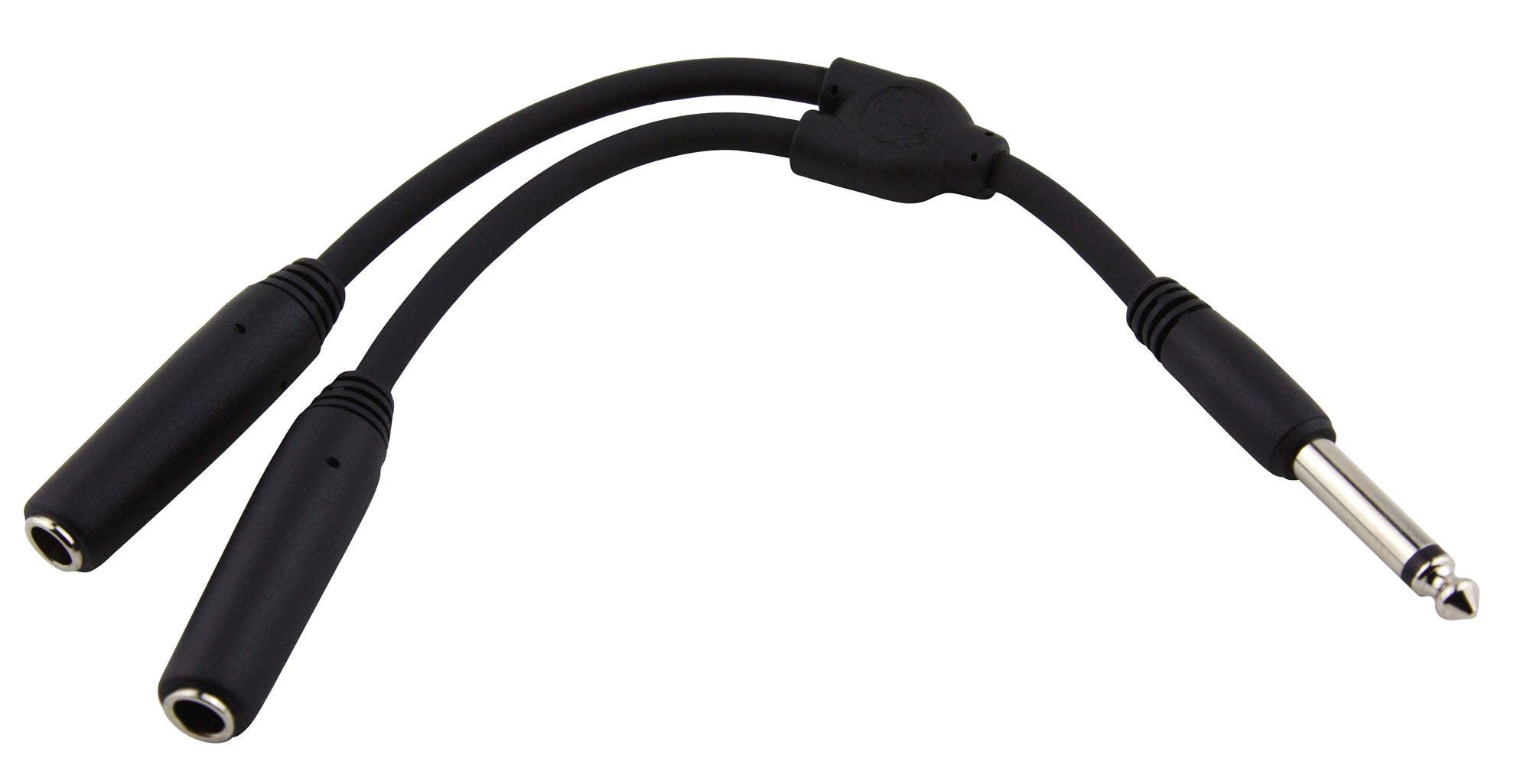 Pig Hog Solutions Quarter Inch to Dual Quarter In Mono Y Cable