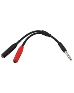 Pig Hog Solutions Quarter Inch Stereo to Dual Mono Y Cable 6 Inch