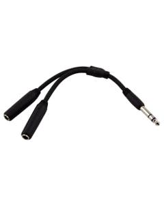 Pig Hog Solutions Stereo Male to Dual Stereo Female Y Cable