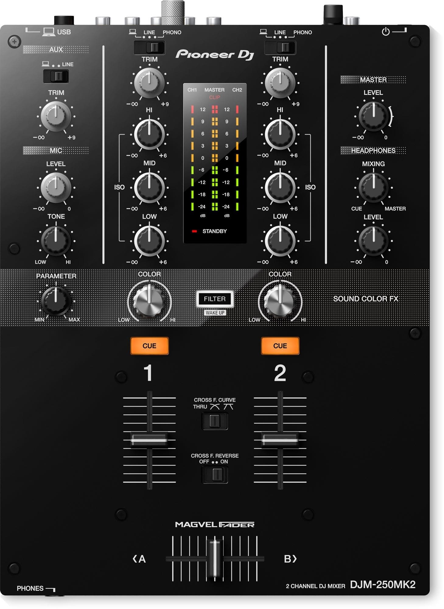 Pioneer DJ  DJM250MK2 DJ MIxer