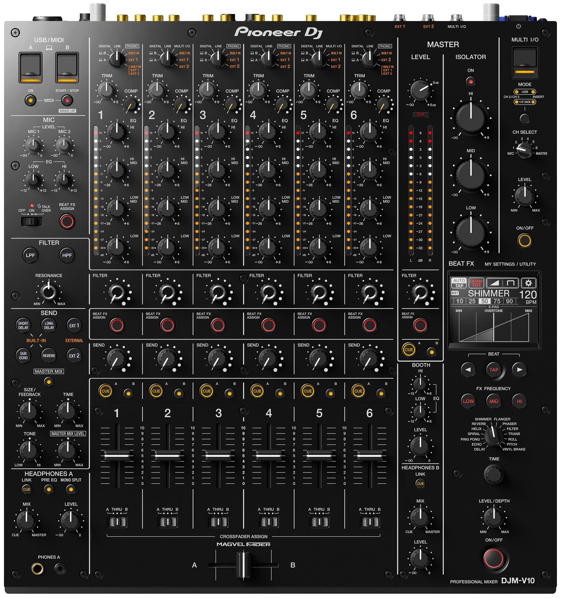 Pioneer DJ DJMV10 Professional DJ Mixer