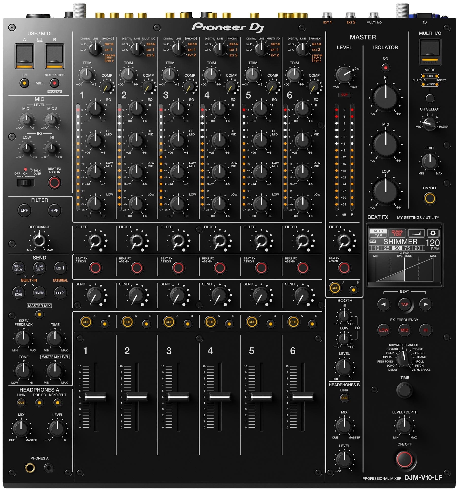 Pioneer DJ DJMV10LF Professional DJ Mixer