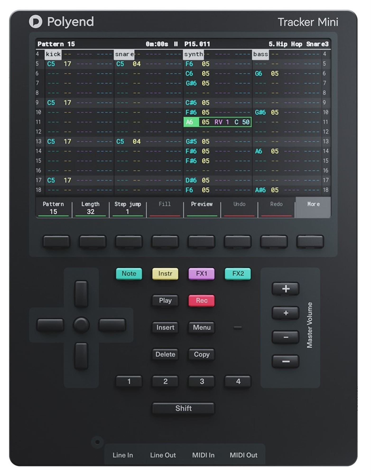 Polyend Tracker Mini Portable Audio Workstation