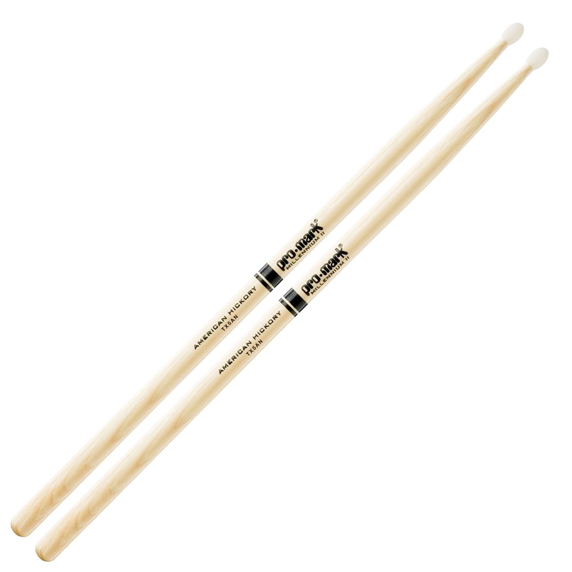 ProMark 5A American Hickory Drum Sticks Nylon Tip