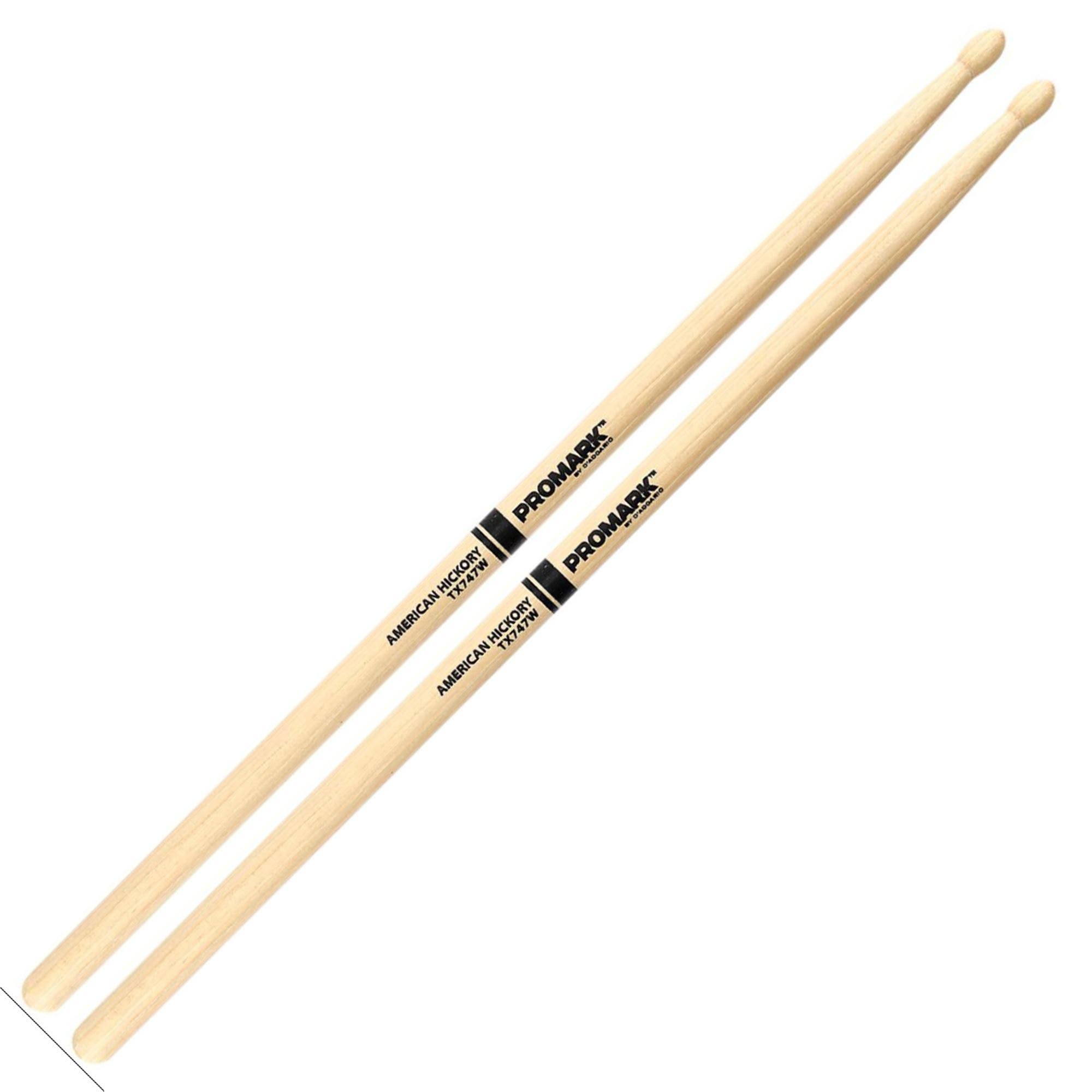 ProMark 747 American Hickory Drum Sticks Wood Tip