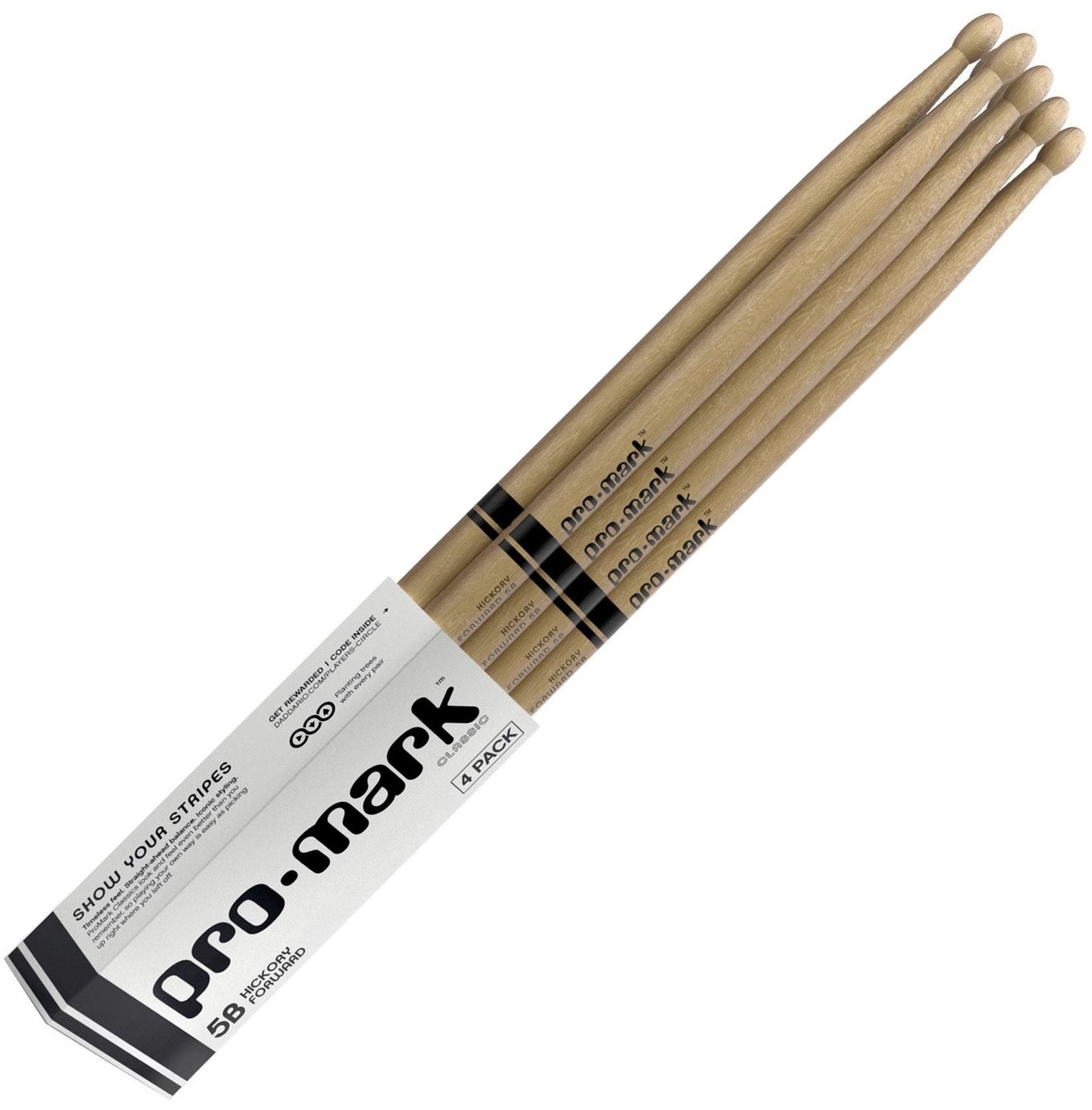 ProMark 5B Wood Tip 4 Pair Pack