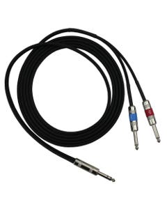 ProCo IPBQ2Q-20 1/4" TRS to Dual 1/4" TS Insert Cable 20'