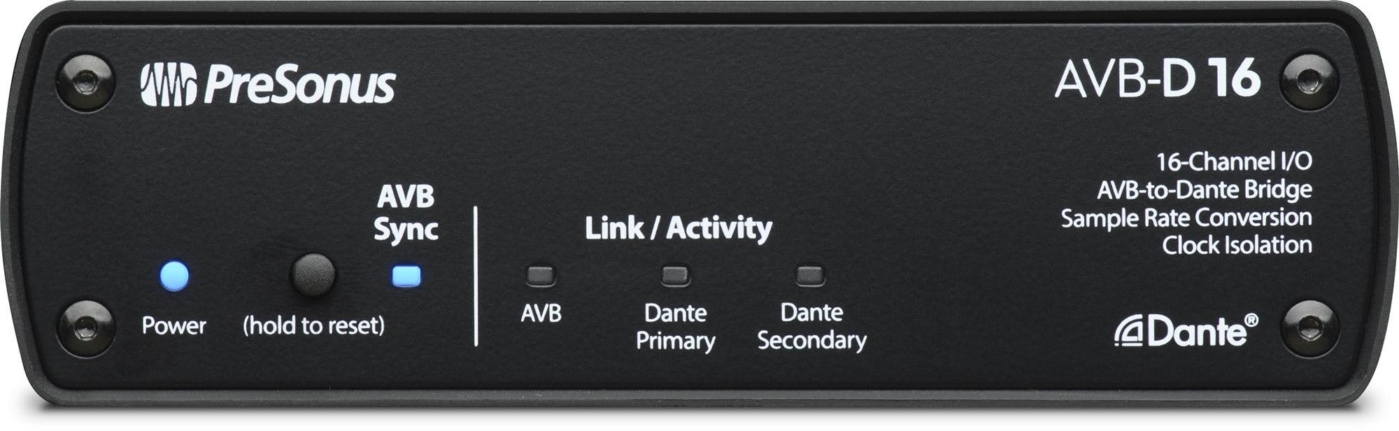 PreSonus AVB-D 16 16-Channel AVB to Dante Bridge