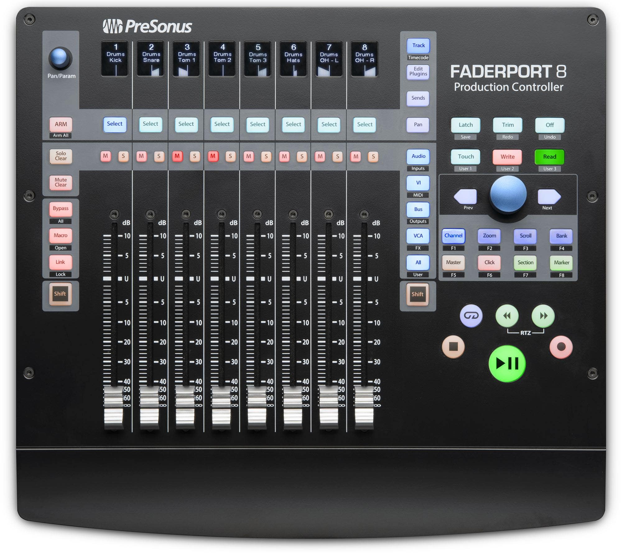 PreSonus FaderPort 8 8 Channel DAW Mix Computer Production Controller