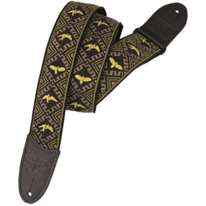 PRS Jacquard Hootenanny Strap Birds Yellow Black
