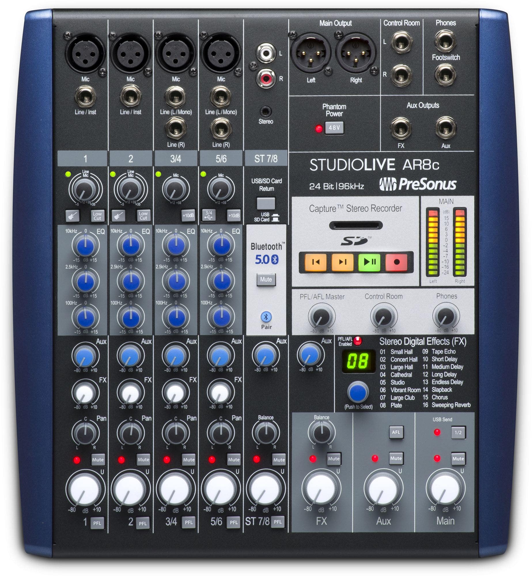 PreSonus StudioLive AR8c 8 Channel USB Mixer