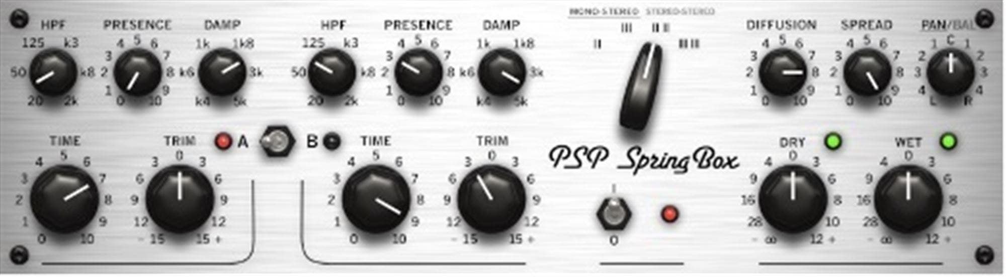 PSP Audioware SpringBox Reverb Audio Plugin Download