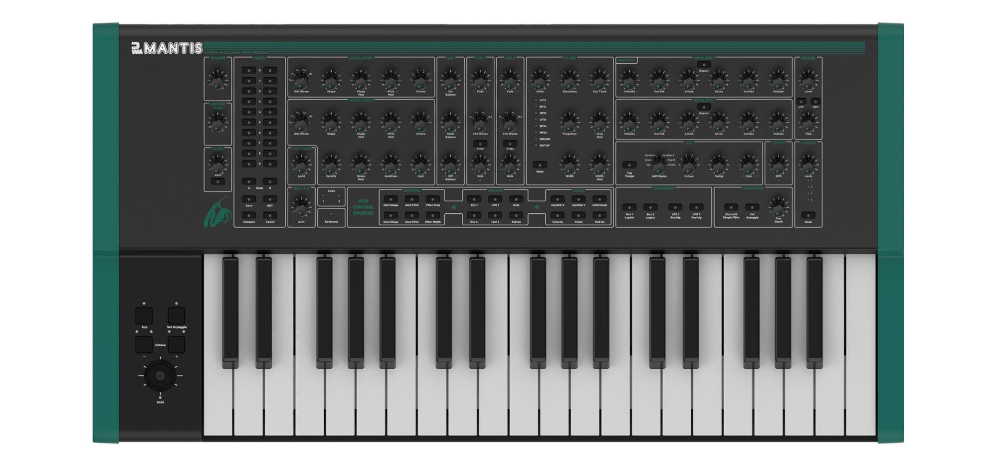 PWM Mantis Hybrid Analog Synthesizer