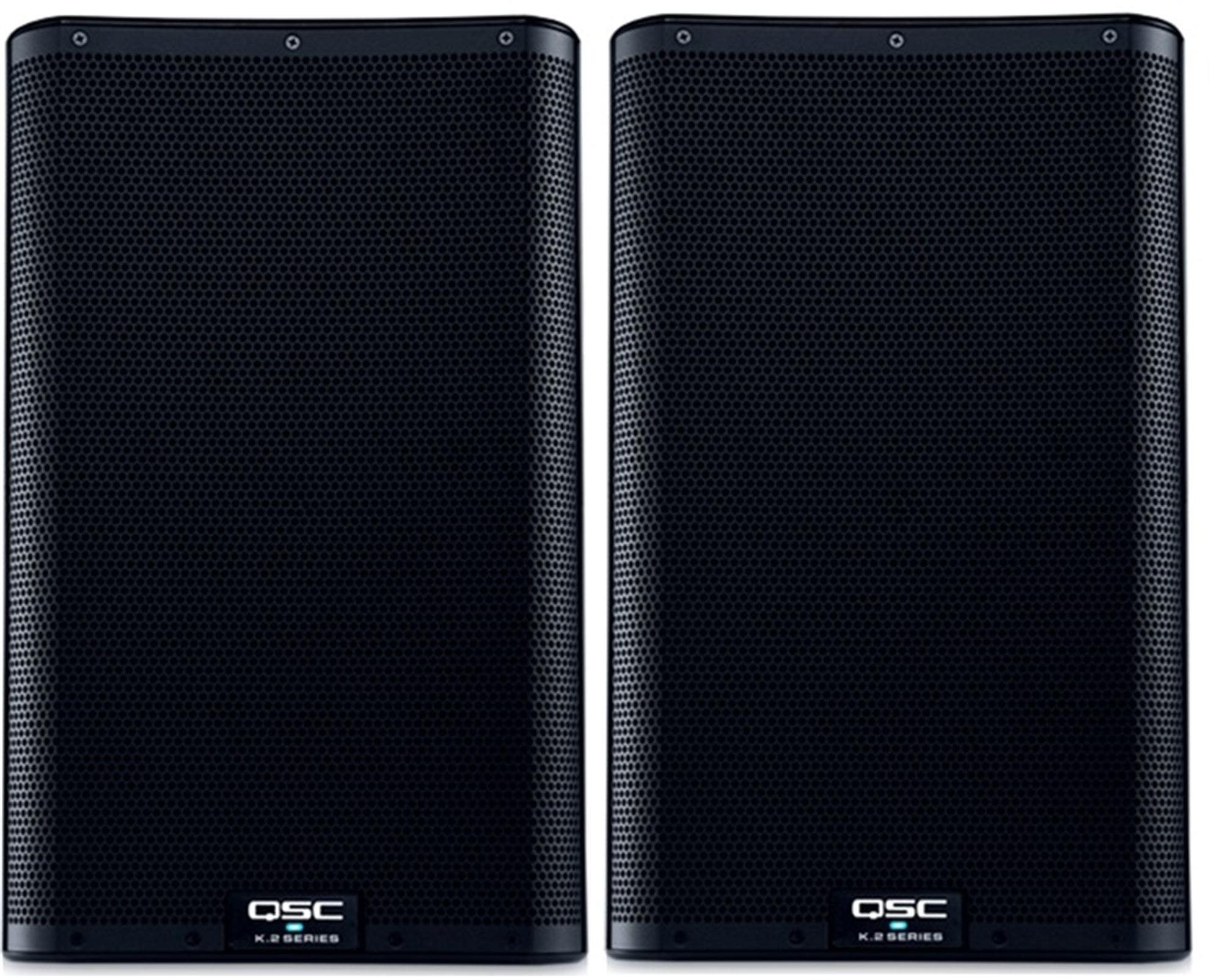 QSC K10.2 10" Two-Way 2000 Watt Powered Portable Loudspeaker Pair