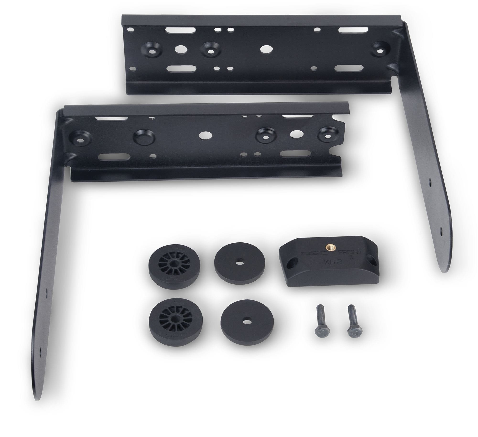 QSC K82NA Powder Coated Steel Yoke Mount Black