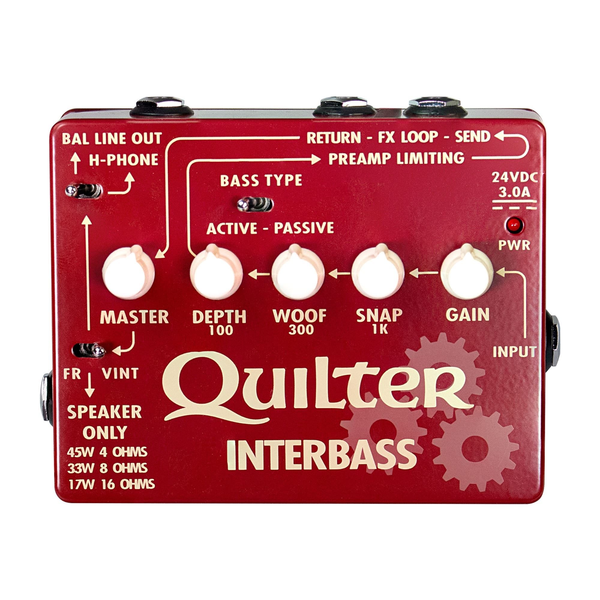 Quilter INTERBASS Bass Direct Box and Pedalboard Power Amp