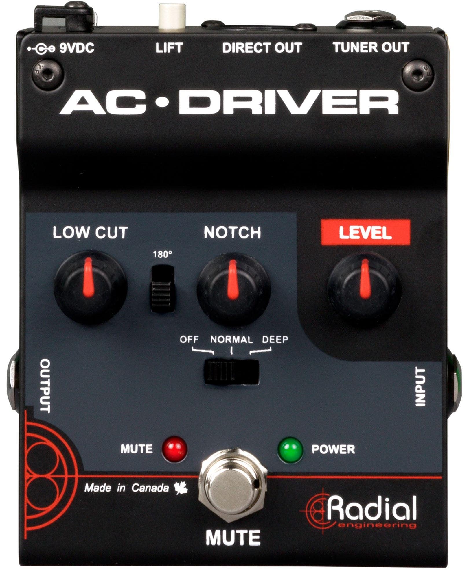 Radial AC Driver Compact Acoustic Preamp Pedal