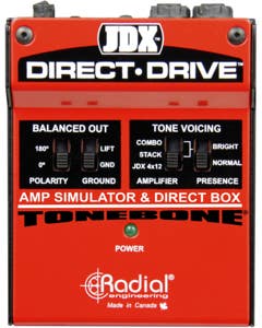 Radial JDX Direct-Drive Pedalboard Guitar Amp Simulator DI Pedal