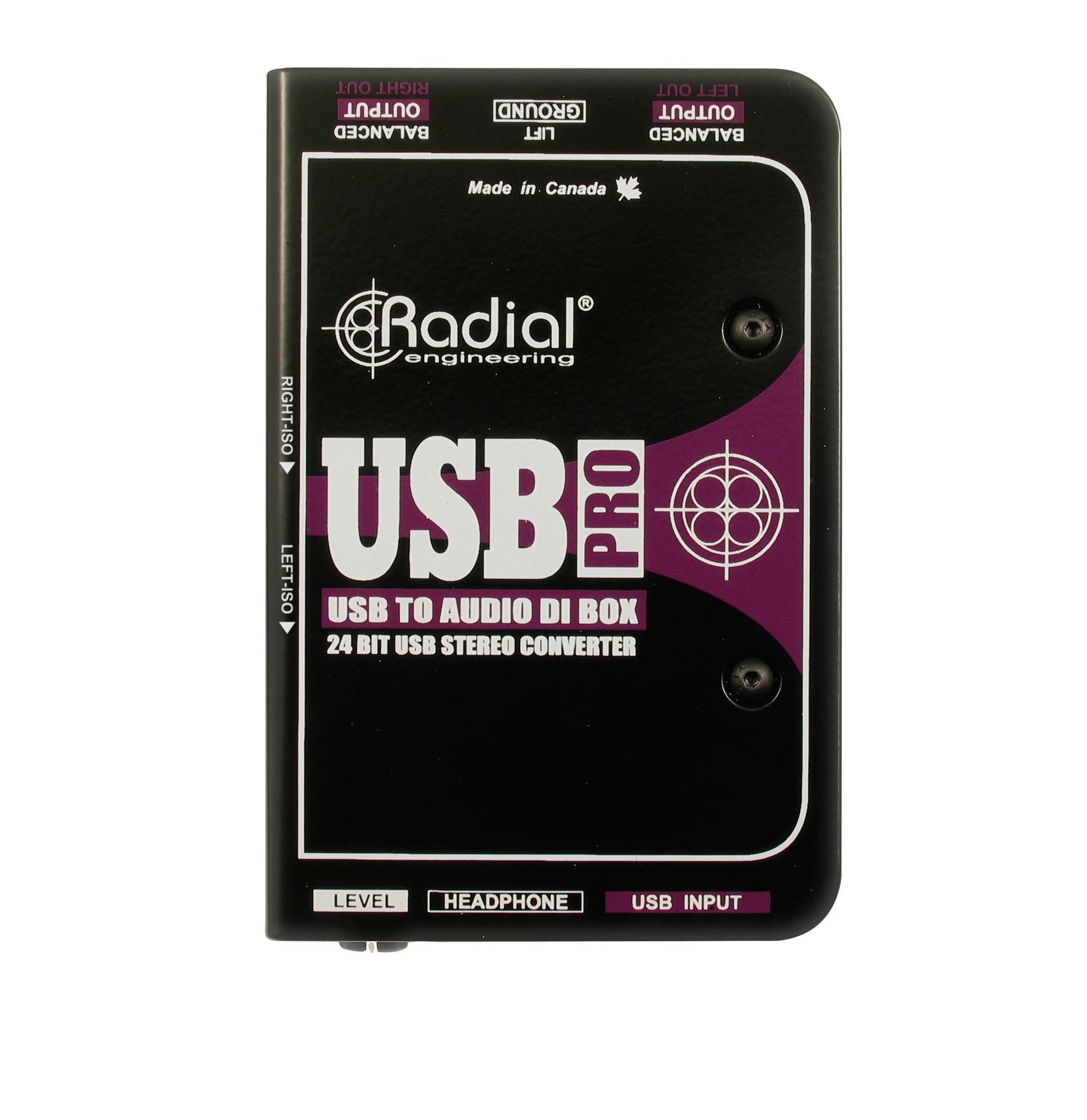 Radial USB Pro Stereo Direct Box