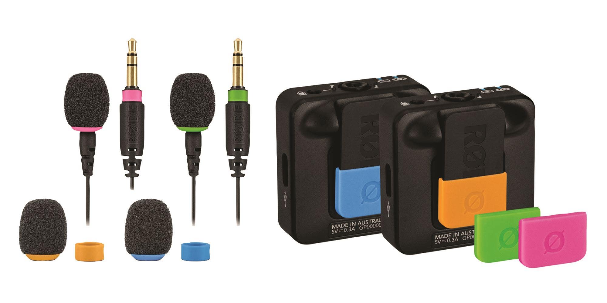 RODE COLORS2 4 Coloured Windshields Cable Identification Rings
