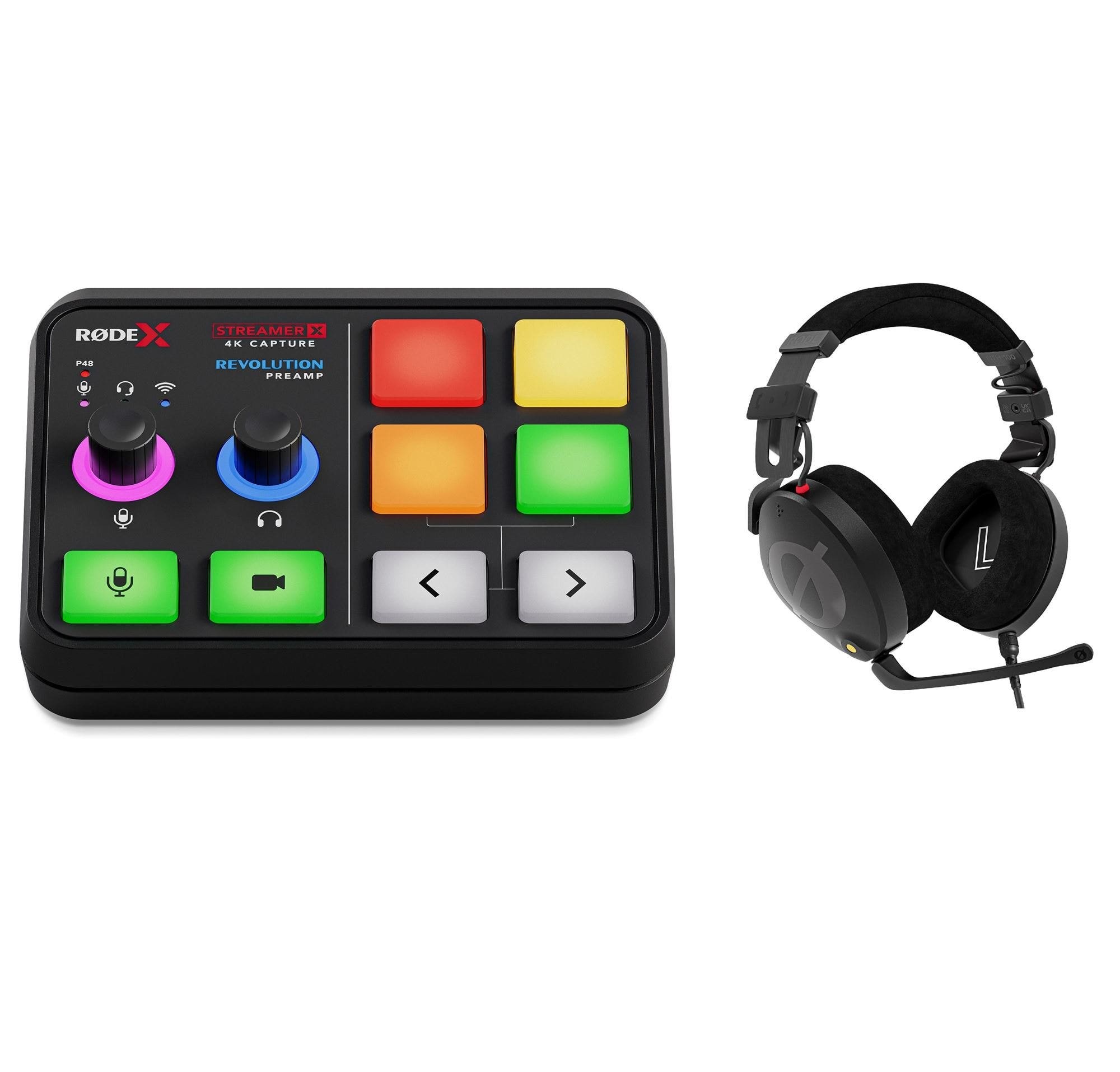 Rode StreamerX Audio Video Interface With NTH100M Headset Bundle