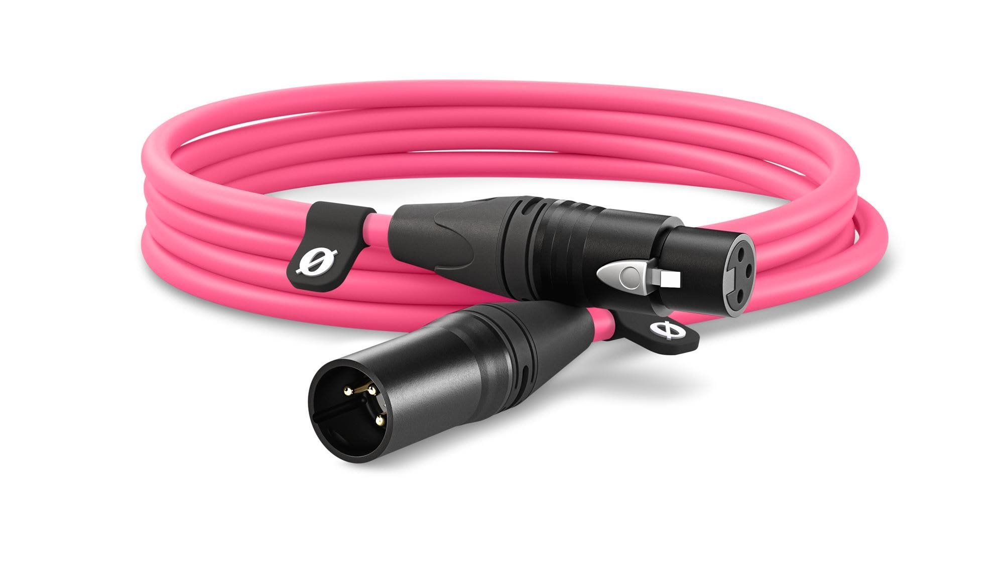 RODE XLR3M-P XLR CABLE PINK 3 Metres