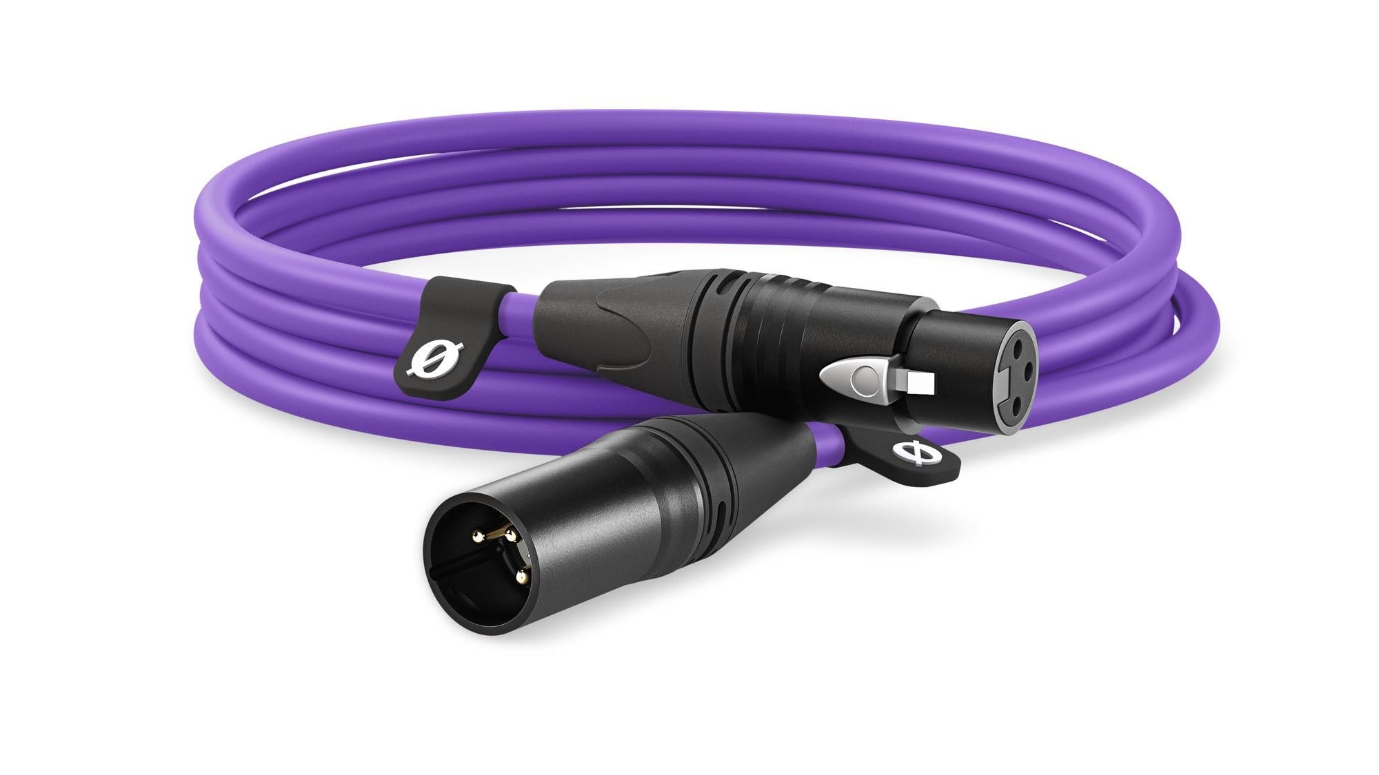 RODE XLR3M-PU XLR CABLE PURPLE 3 Metres