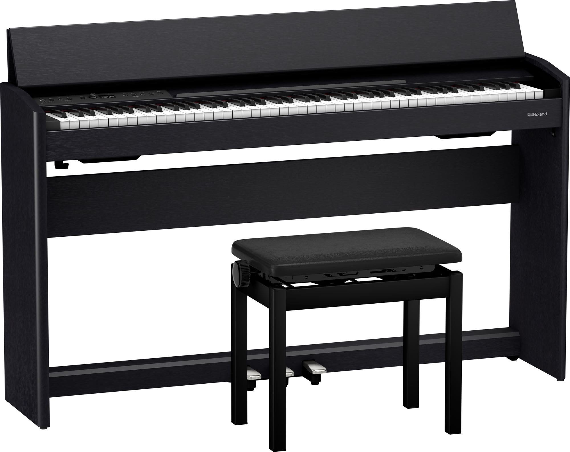 Roland F701 Digital Home Piano in Contemporary Black