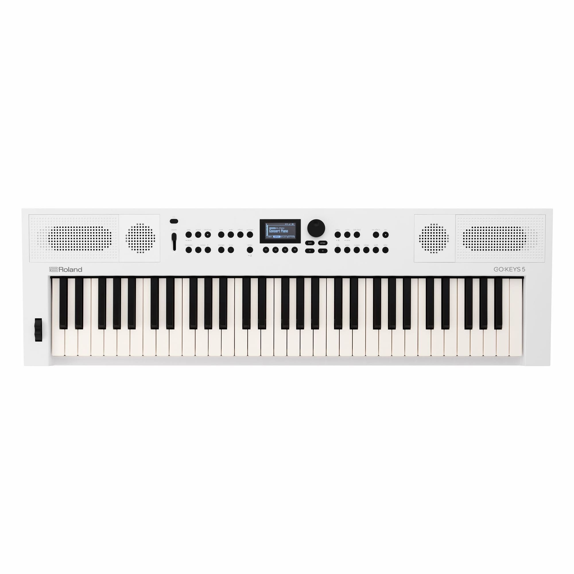 Roland GO KEYS 5 Portable Music Creation Keyboard in White