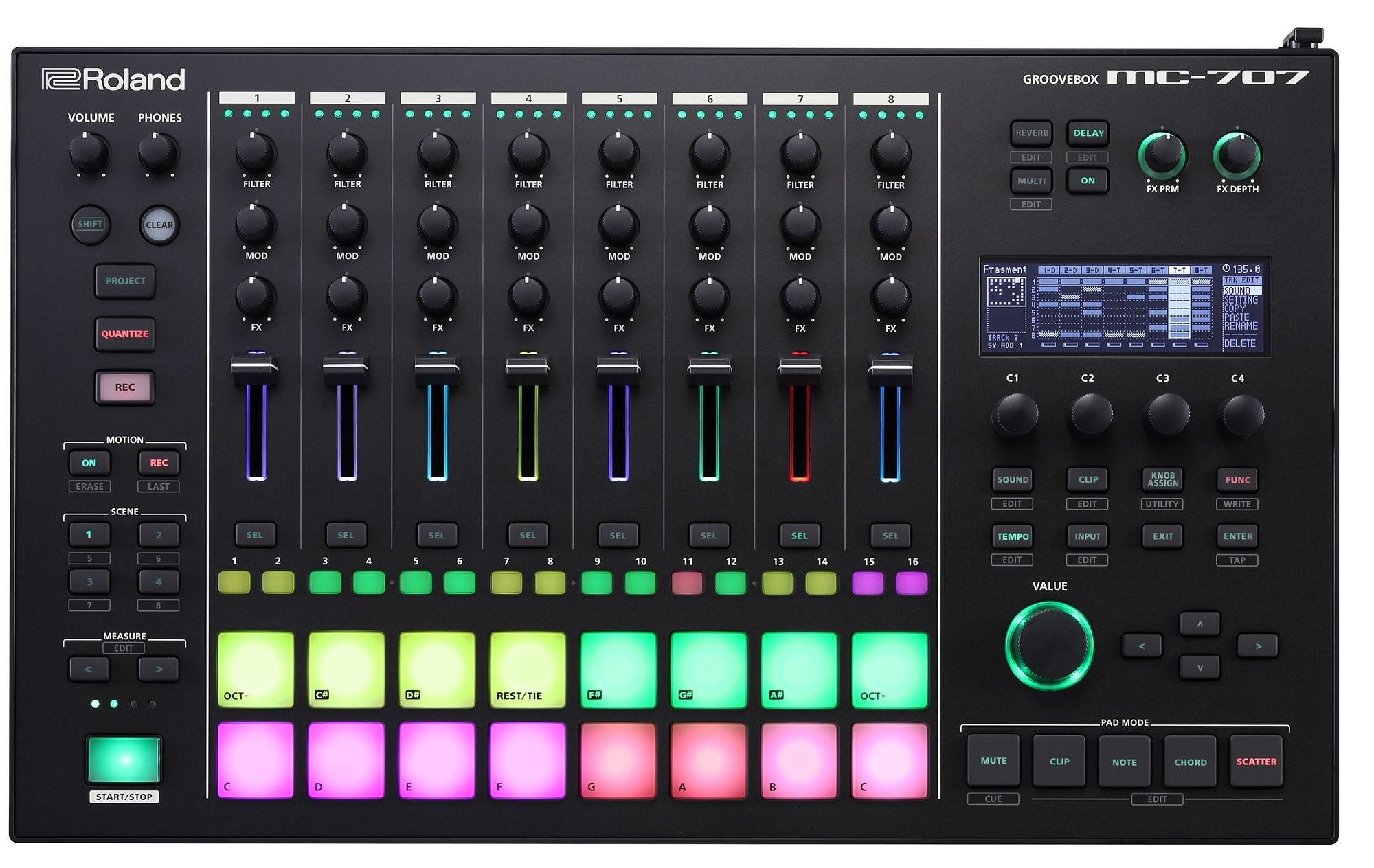 Roland MC707 Groovebox Production Workstation