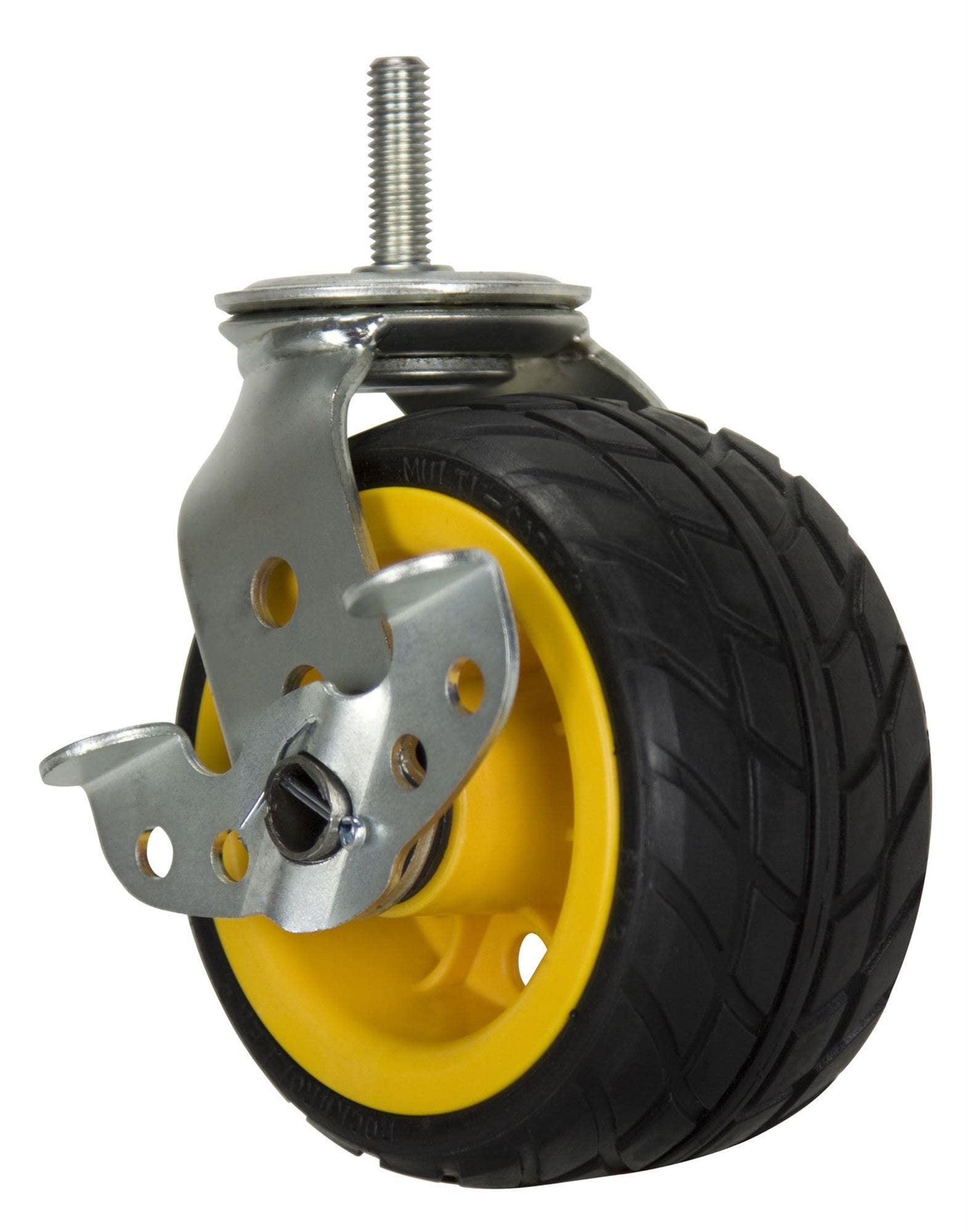 Rock-N-Roller RCSTR6X3 Ground Glider Wide Casters with Brake 6" x 3"