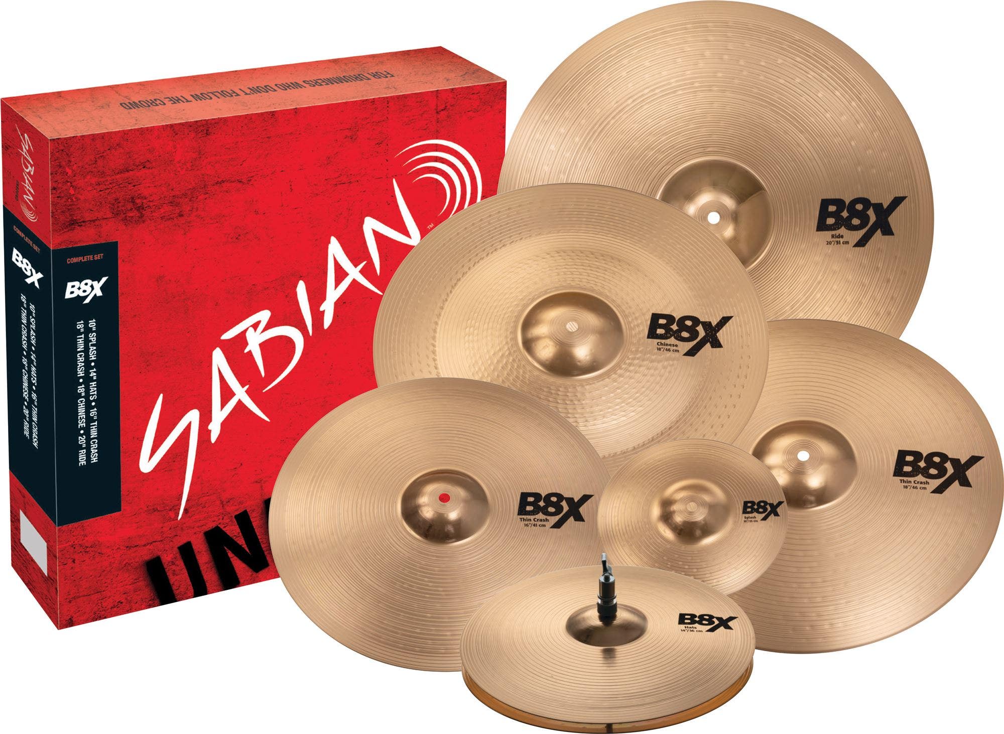Sabian B8X Complete Cymbal Set