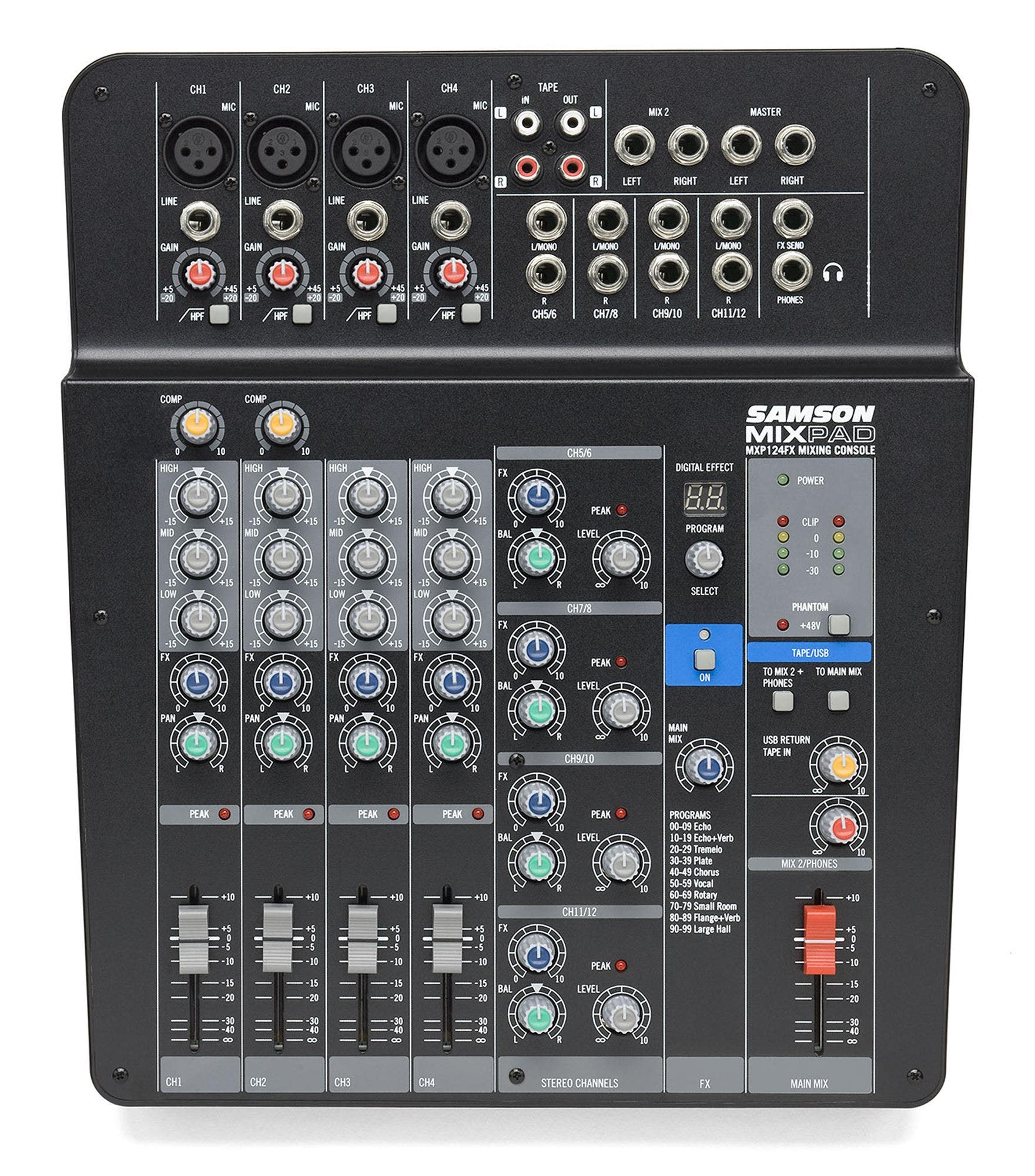 Samson MixPad MXP124FX Stereo Mixer with Effects and USB