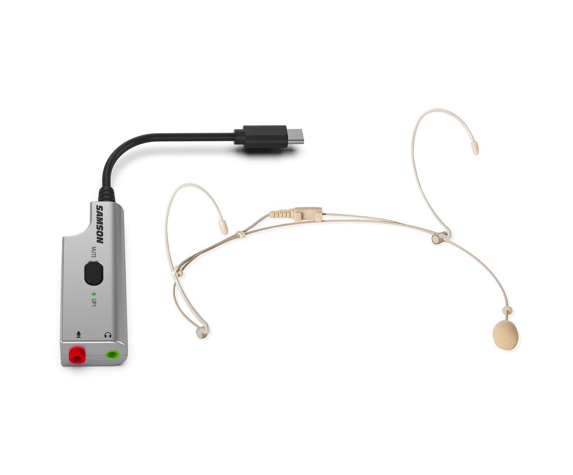 Samson DEU1 Broadcast Headset Microphone Bundle